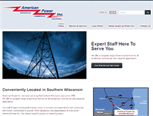 Tablet Screenshot of americanpowerinc.net